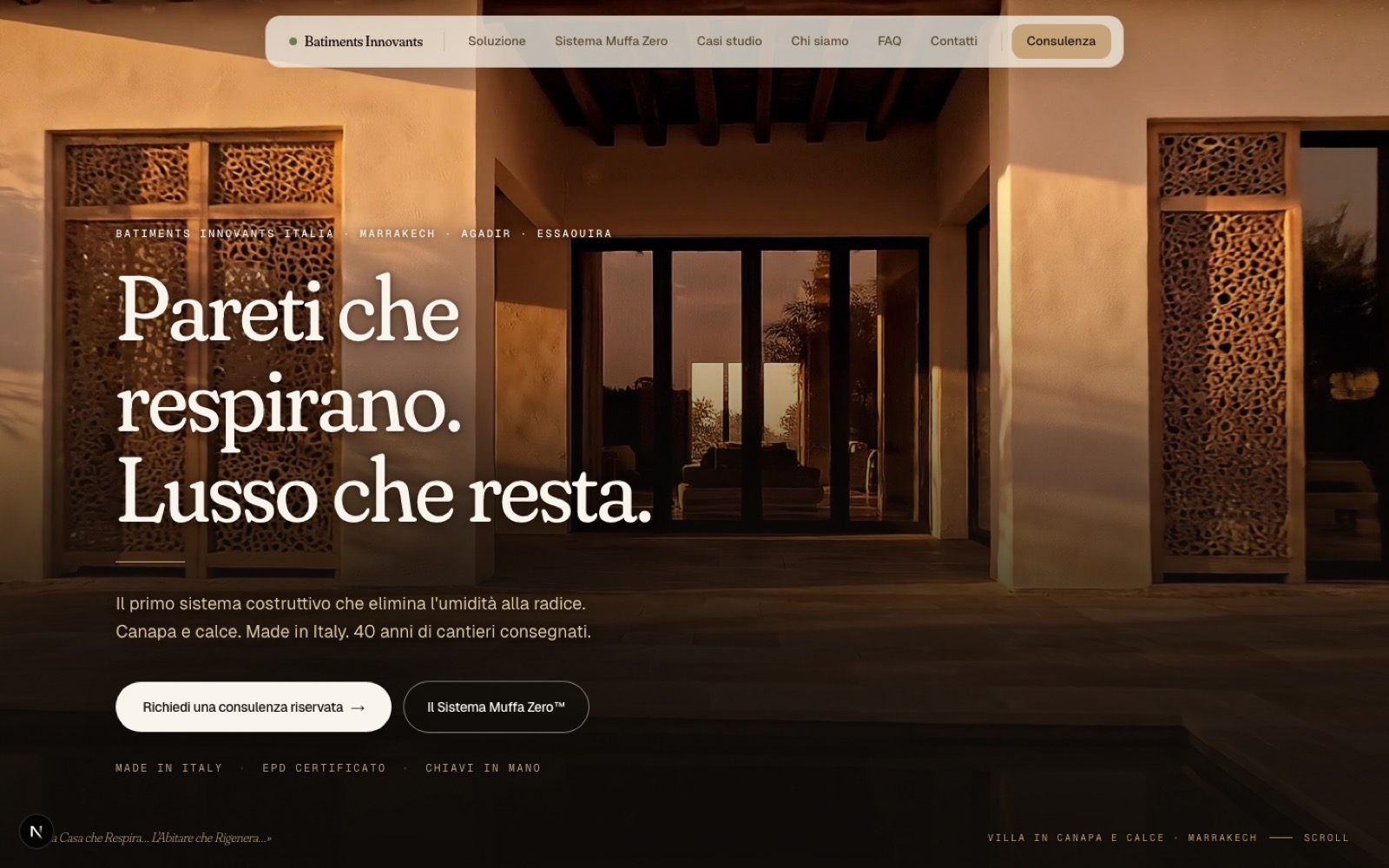 Hero del sito GP. Costruzioni